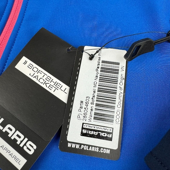 NWT Polaris Womens Size M Softshell Jacket Fleece Lined Removable Hood Vented - Picture 2 of 13